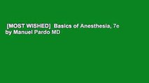 [MOST WISHED]  Basics of Anesthesia, 7e by Manuel Pardo MD