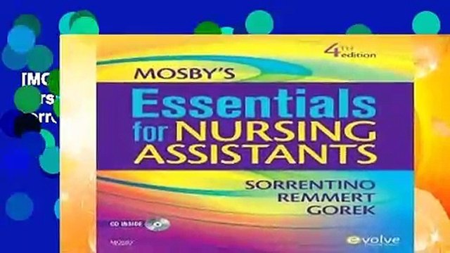 [MOST WISHED] Mosby s Essentials for Nursing Assistants, 4e by Sheila A. Sorrentino PhD RN