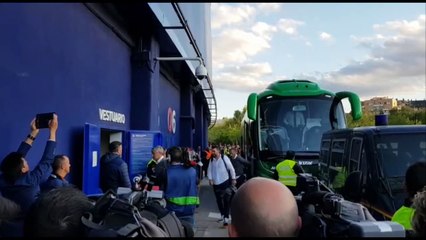 Llegada del Betis al Ciutat de València