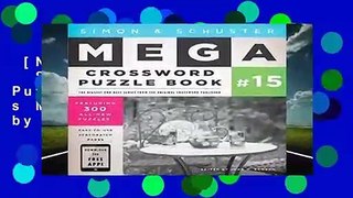 [NEW RELEASES]  Simon   Schuster Mega Crossword Puzzle Book #15 (S s Mega Crossword Puzzles) by