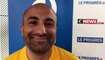 Tirage Coupe du Rhône – Mickael JOUTZ (FC Val Lyonnais) réagit après le tirage des QUARTS