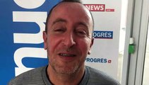 Tirage Coupe du Rhône – Karim DAHA (O. Rillieux) réagit après le tirage des QUARTS