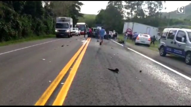 Acidente na BR 101 em Rio Novo do Sul