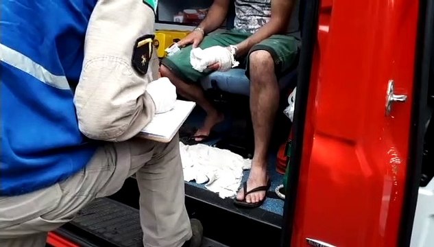Homem sofre laceração no dedo após acidente com serra circular no Bairro Neva