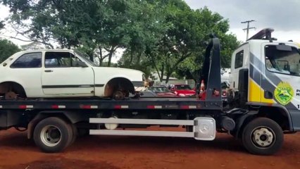 Chevette com queixa de furto é recuperado pela PM