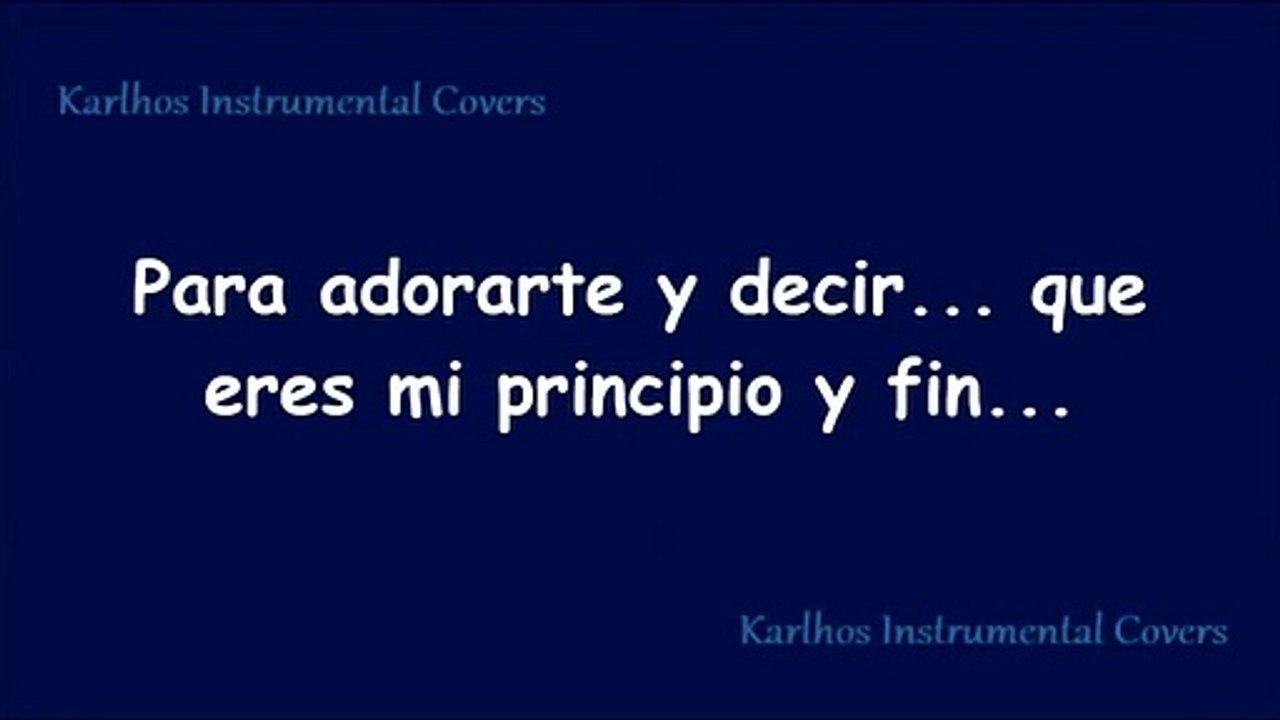 Te necesito - Karaoke (Letra) - Esperanza de Vida | Karlhos Inzunza