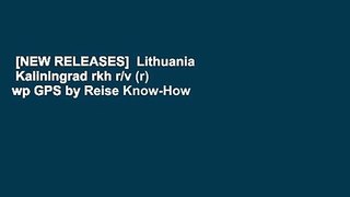 [NEW RELEASES]  Lithuania   Kaliningrad rkh r/v (r) wp GPS by Reise Know-How Verlag GmbH