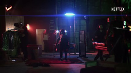 Ted Sarandos e Sabrina Sato no set de Reality Z