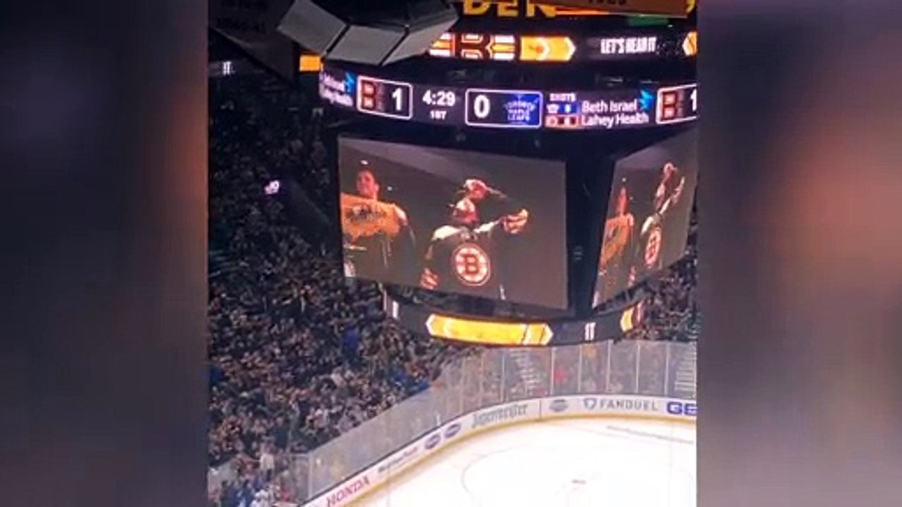 Julian Edelman Chugs Beer, Hypes Up Bruins Crowd And Bruce Cassidy Loves It