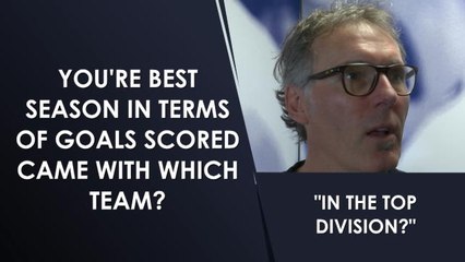 Laurent Blanc answers questions on his career