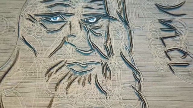 트랙터로 그린 다빈치 초상화...오리 구출 대작전 / YTN