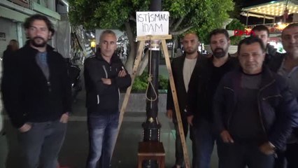 Muğla - Marmaris'te Esnaf, Temsili Darağacı Kurarak İstismarcılara İdam İstedi