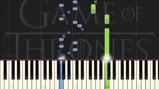 Game of Thrones - Season 7 - Khaleesi Theme Piano Tutorial (Synthesia)