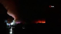 Kocaeli’de belediyeye ait depo alev alev yandı