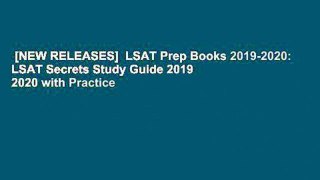 [NEW RELEASES]  LSAT Prep Books 2019-2020: LSAT Secrets Study Guide 2019   2020 with Practice