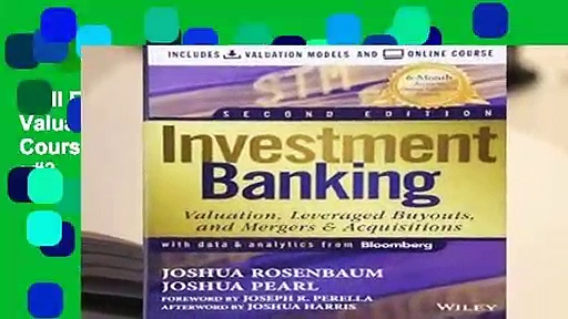 Full E-book  Investment Banking: Valuation Models + Online Course  Best Sellers Rank : #3