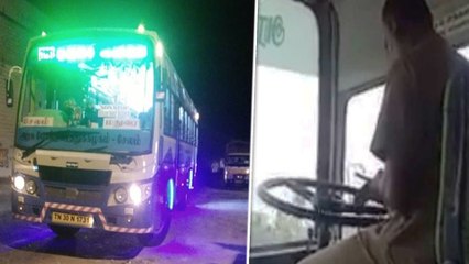 குடிபோதையில் அரசு பேருந்தை இயக்கிய ஓட்டுனர் சஸ்பெண்ட்- வீடியோ