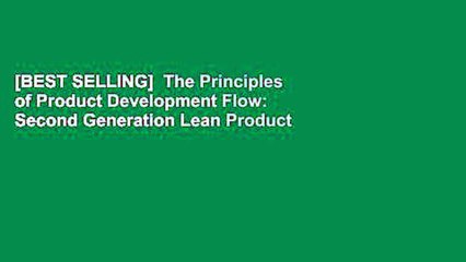 [BEST SELLING]  The Principles of Product Development Flow: Second Generation Lean Product