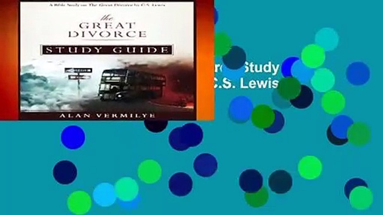 [GIFT IDEAS] The Great Divorce Study Guide: A Bible Study on the C.S. Lewis Book The Great