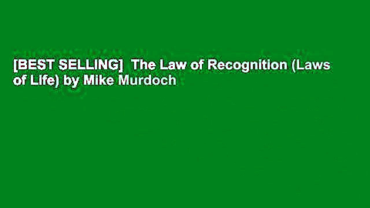 [BEST SELLING]  The Law of Recognition (Laws of Life) by Mike Murdoch
