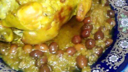الدجاج محمر المغربي ( بطريقة الاعراس)  /   Poulet aux olives et citron confit