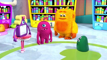 Monster Math Squad | fll EPISODE | Big Burp Monster at the Library | Learning Numbers Series