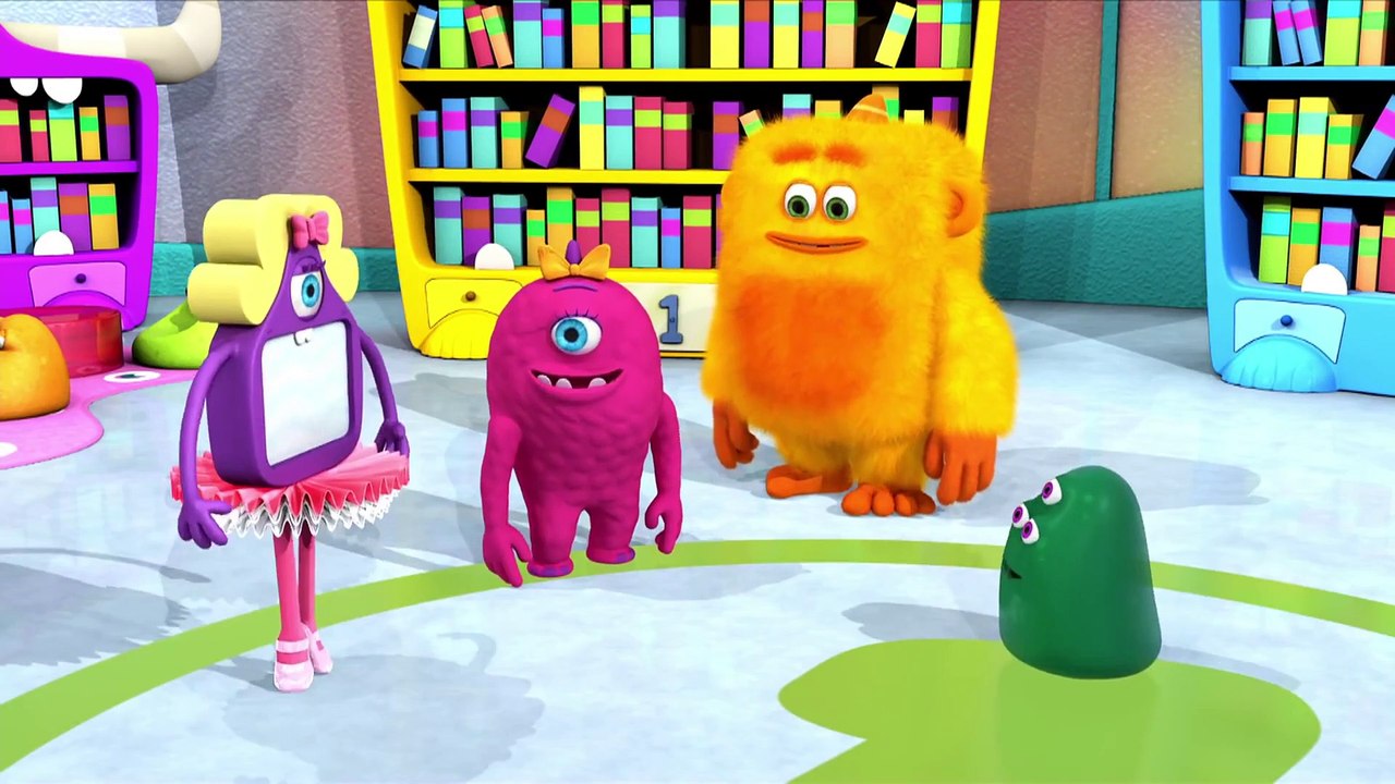 Monster Math Squad | fll EPISODE | Big Burp Monster at the Library | Learning Numbers Series