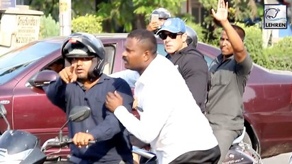Salman Khan Cycles His Way To YRF Studio For Dubbing Bharat