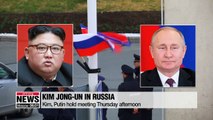 Kim Jong-un to hold his first summit with President Putin on Thursday afternoon
