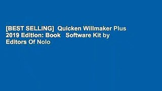 [BEST SELLING]  Quicken Willmaker Plus 2019 Edition: Book   Software Kit by Editors Of Nolo