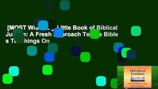 [MOST WISHED]  Little Book of Biblical Justice: A Fresh Approach To The Bible s Teachings On