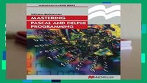 Online Mastering Pascal and Delphi Programming (Palgrave Master Series (Computing))  For Online