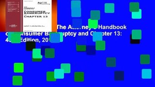 [MOST WISHED]  The Attorney s Handbook on Consumer Bankruptcy and Chapter 13: 40th Edition, 2016