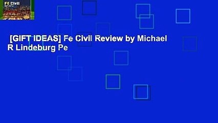 [GIFT IDEAS] Fe Civil Review by Michael R Lindeburg Pe