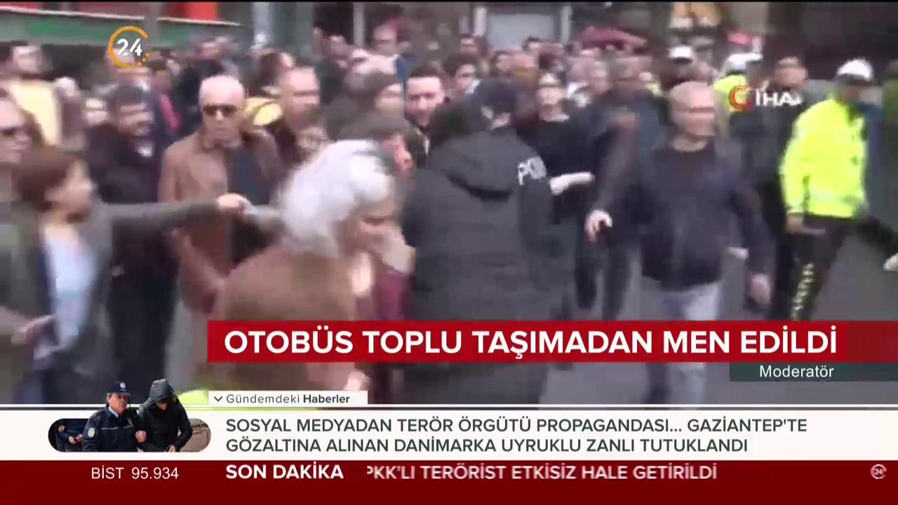 Yaşlı adamı darbetti