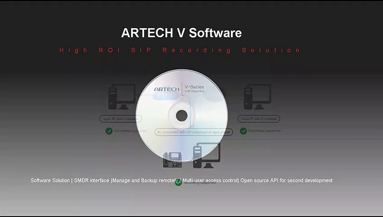 ARTECH V Series VoIP recording software