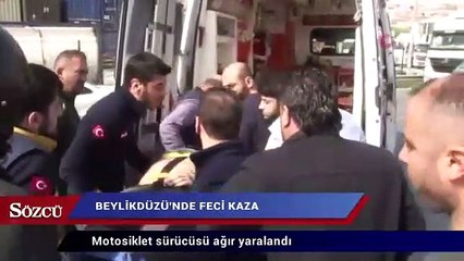 Beylikdüzü’nde feci kaza: 1 ağır yaralı