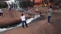 People go crazy for this beautiful natural water slide