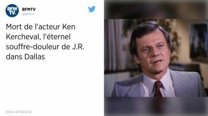 Télévision. Mort de Ken Kercheval, Cliff Barnes de la série « Dallas »