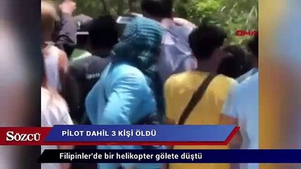 Filipinler'de helikopter gölete düştü: 3 ölü