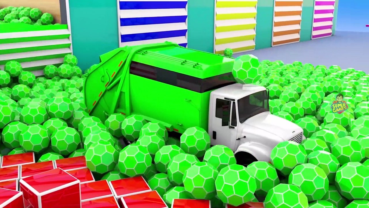 Street Vehicles Coloring with Lot of Shapes 3D | Learn Colors for Children - Cars for Kids