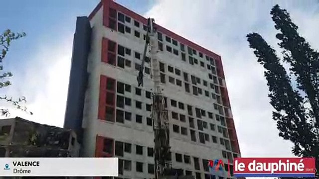 VALENCE La démolition de la tour Plein ciel a débuté
