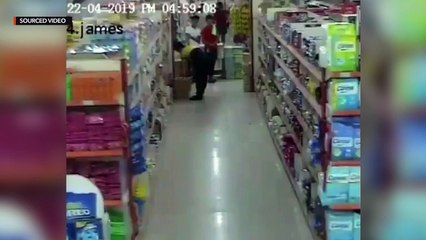 WATCH:CCTV captures scene inside Chuzon Supermarket during quake