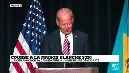 L'ancien vice-président démocrate Joe Biden annonce sa candidature à la Maison Blanche