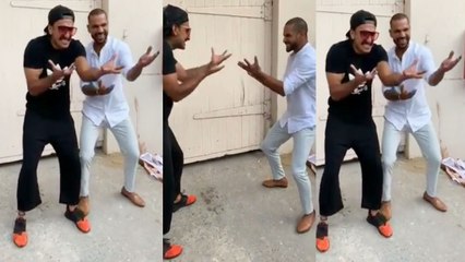 Shikhar Dhawan और Ranveer Singh Padmaavat के गाने पर कुछ यूं थिरकते नज़र आए | वनइंडिया हिंदी