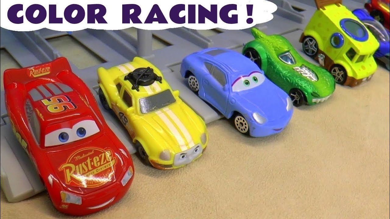 Hot Wheels Racing Learn Colors & Learn English with DC Comics Justice League & Marvel Avengers 4 Endgame vs Disney Pixar Cars 3 Lightning McQueen in this family friendly full episode