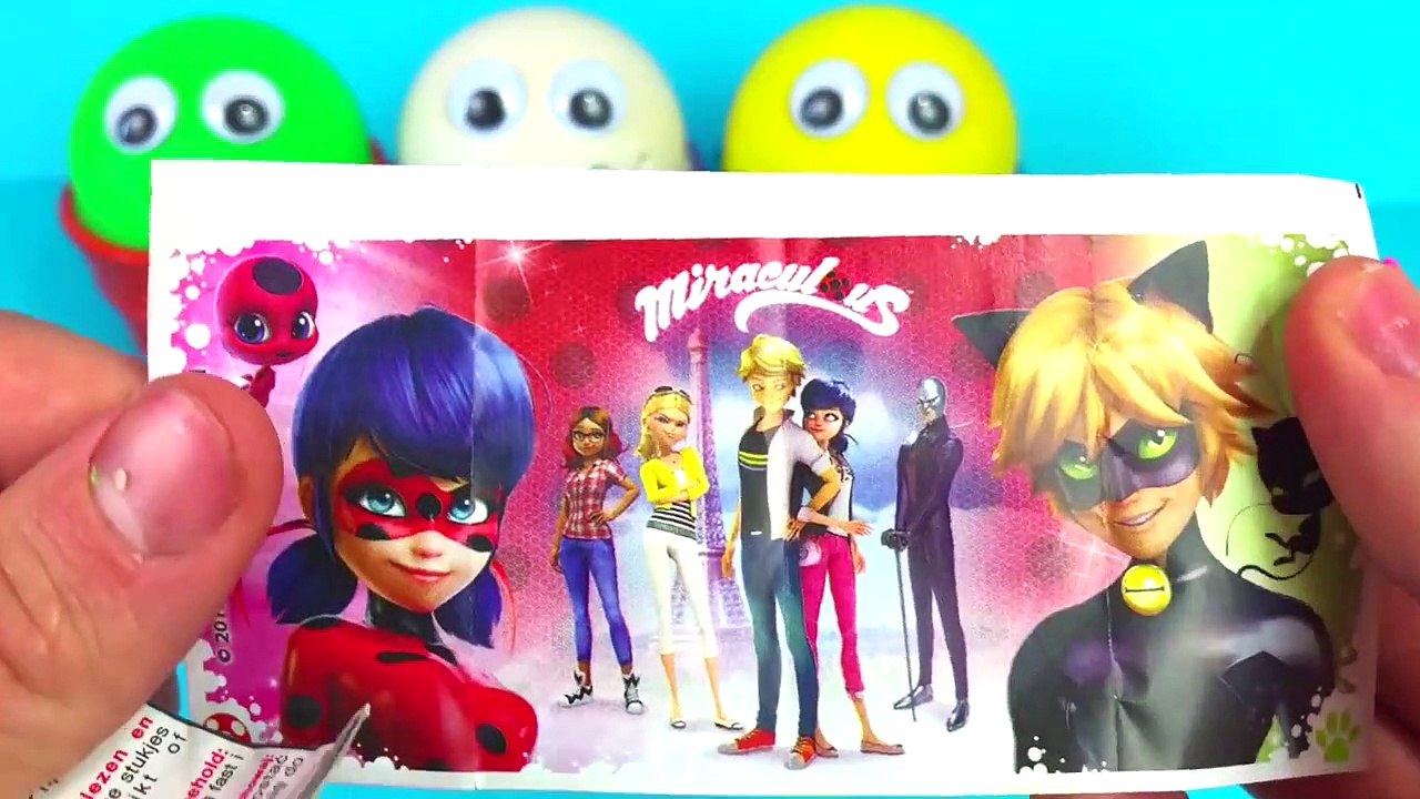 Play Doh Ice Cream Cups PJ Masks Cars Ladybug Surprise Toys LOL Yowie Kinder Surprise Eggs