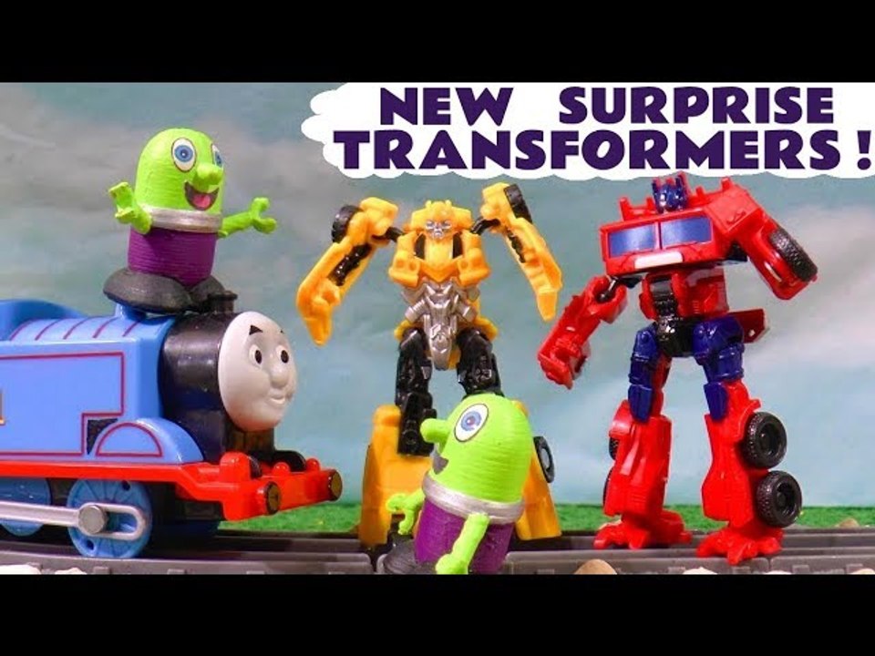 Transformers Cyberverse Autobots Blind Bags with Funny Funlings and Thomas and Friends, Bumblebee and Optimus Prime Opening them when they Rescue them in this family friendly full episode english story for kids