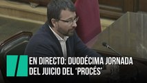 En directo: sesión 38 en la duodécima semana del juicio del 'procés'