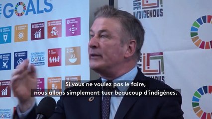A l'ONU, le cri d'alarme de l'acteur Alec Baldwin face au sort des peuples indigènes